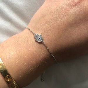 Silver Evil Eye Bracelet